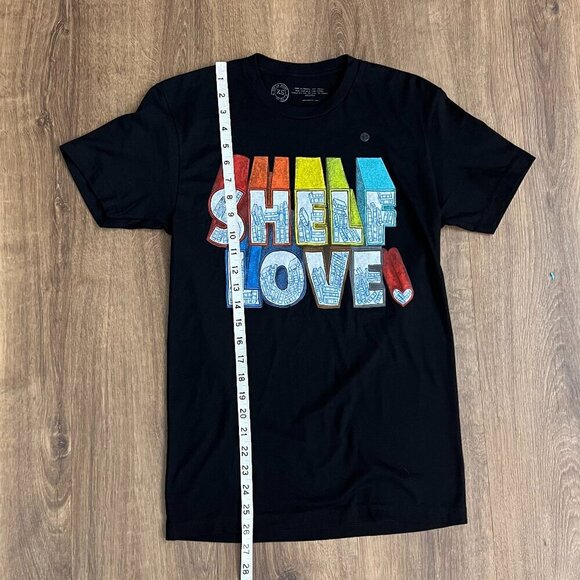 NEW Out of Print Shelf Love Black T-Shirt Sz XS - Picture 4 of 6
